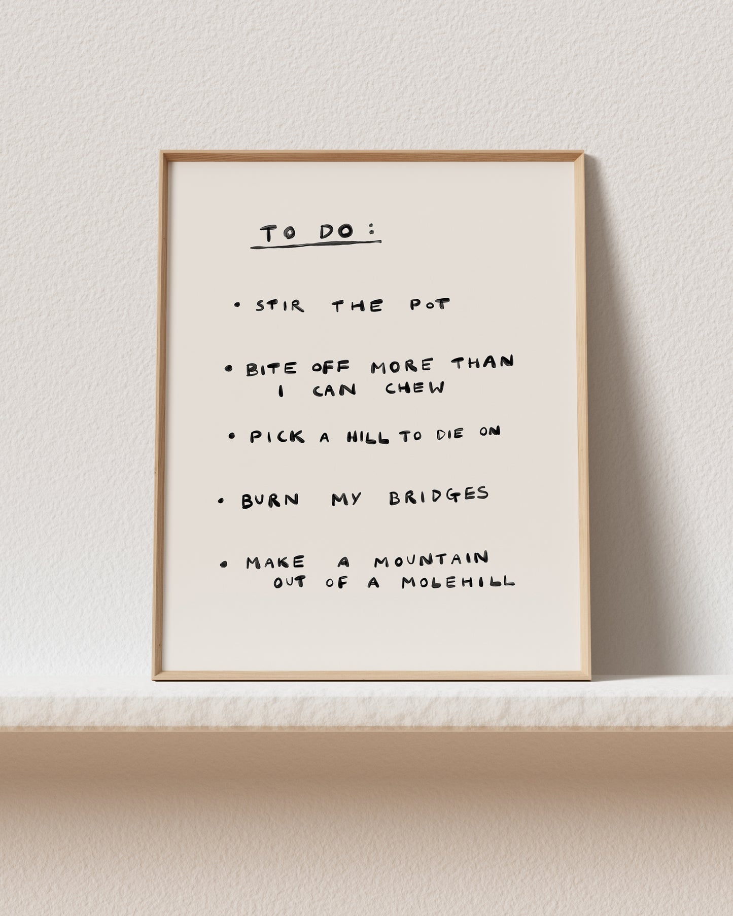 TO DO: No.1 Art Print