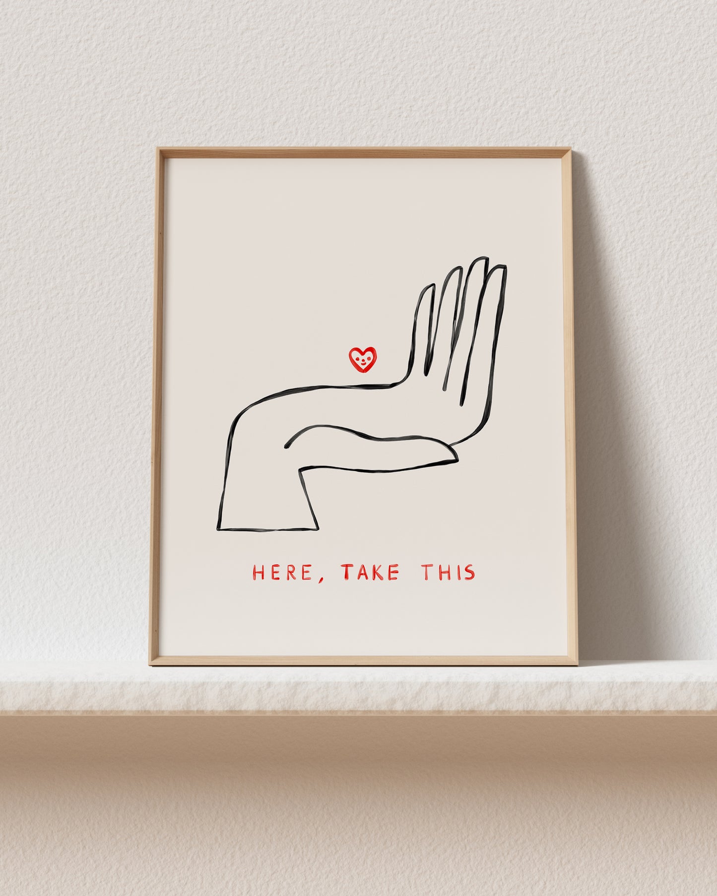 Here, Take This Art Print
