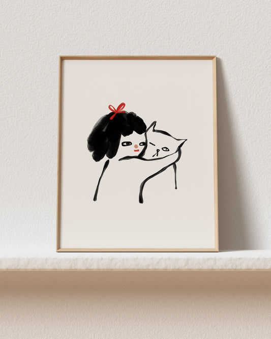 Hug Art Print