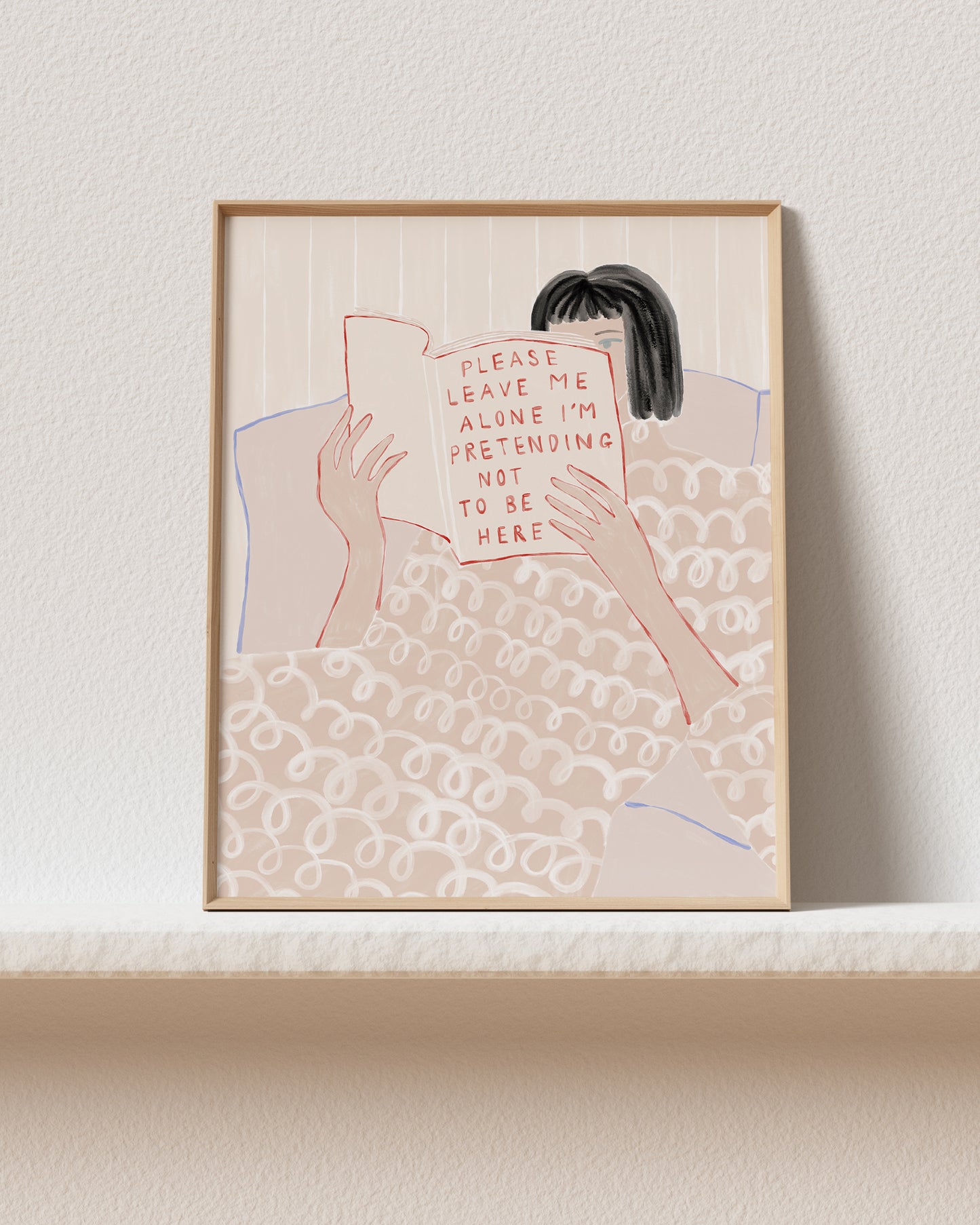 Leave Me Alone Art Print