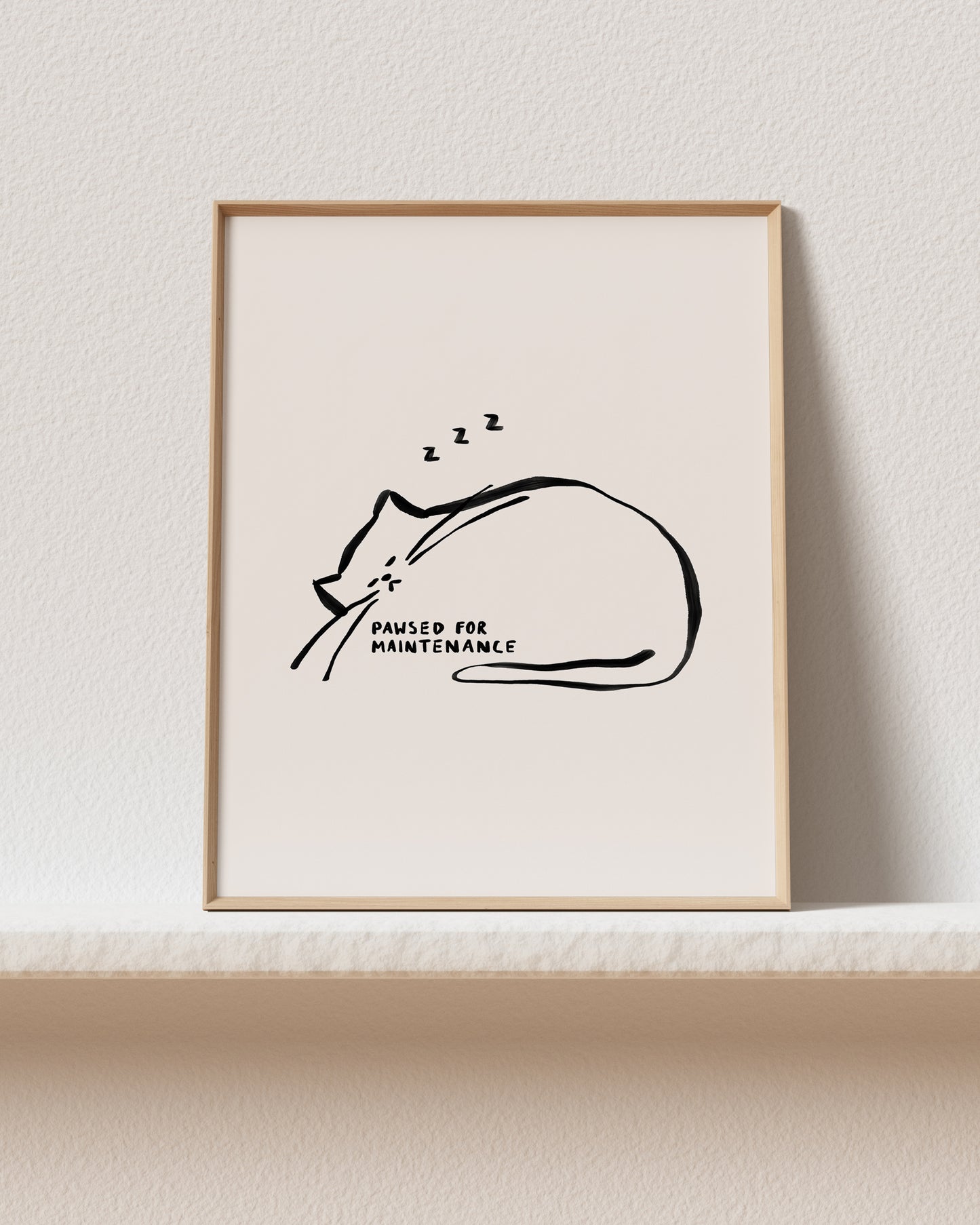 Pawsed Art Print