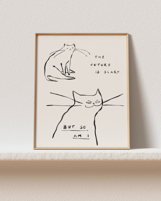 The Future Is Scary Art Print