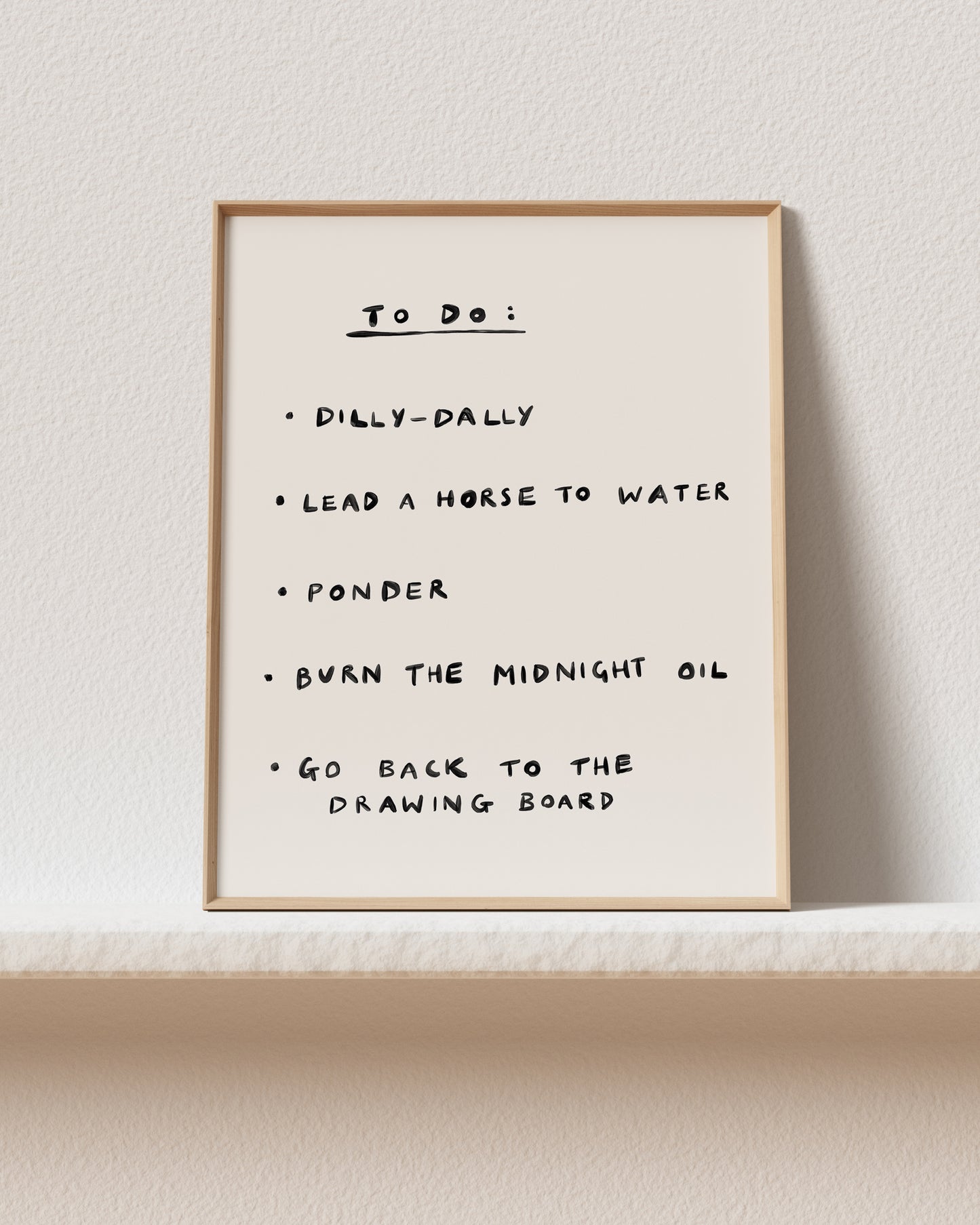 TO DO: No.2 Art Print