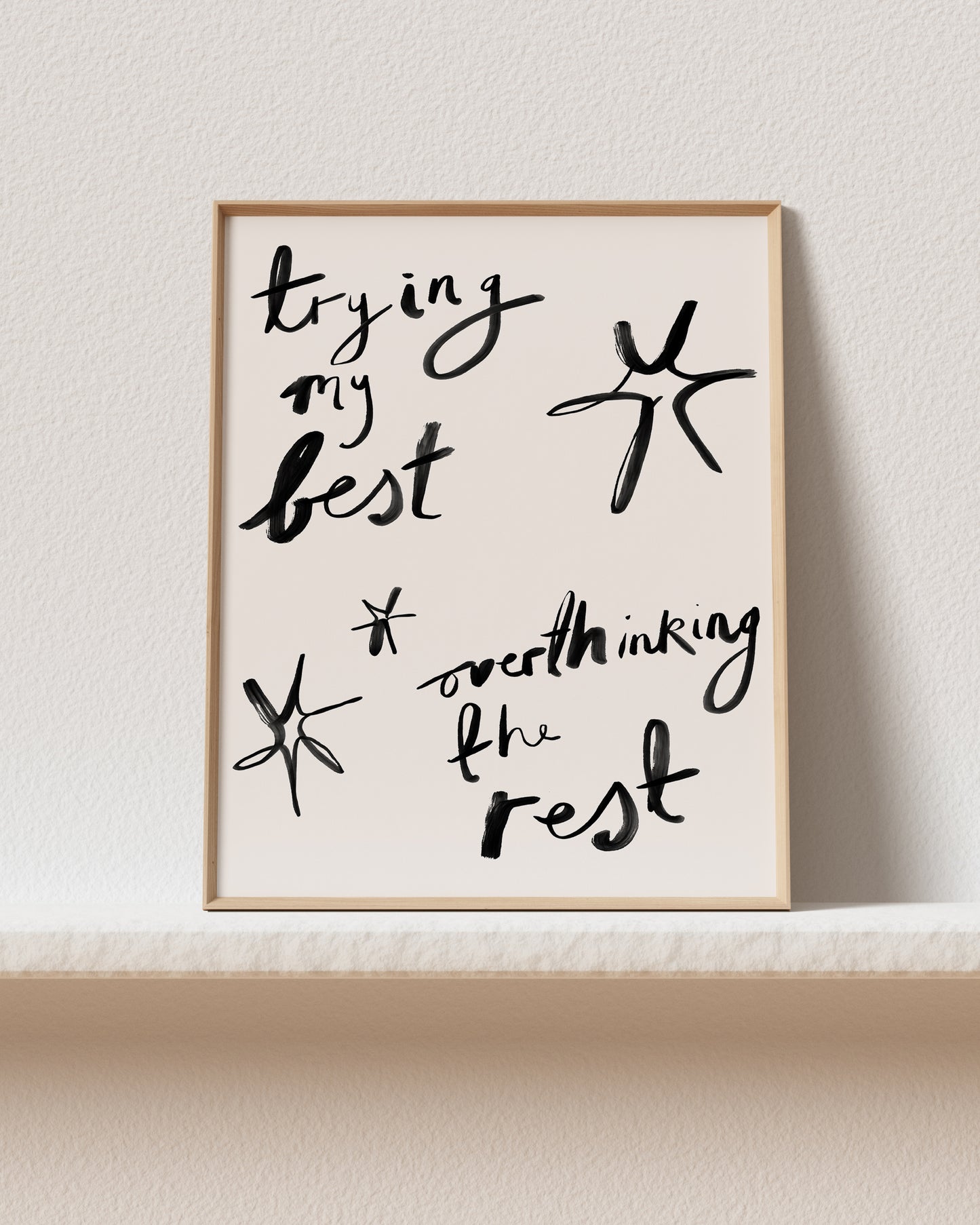 Trying My Best Art Print