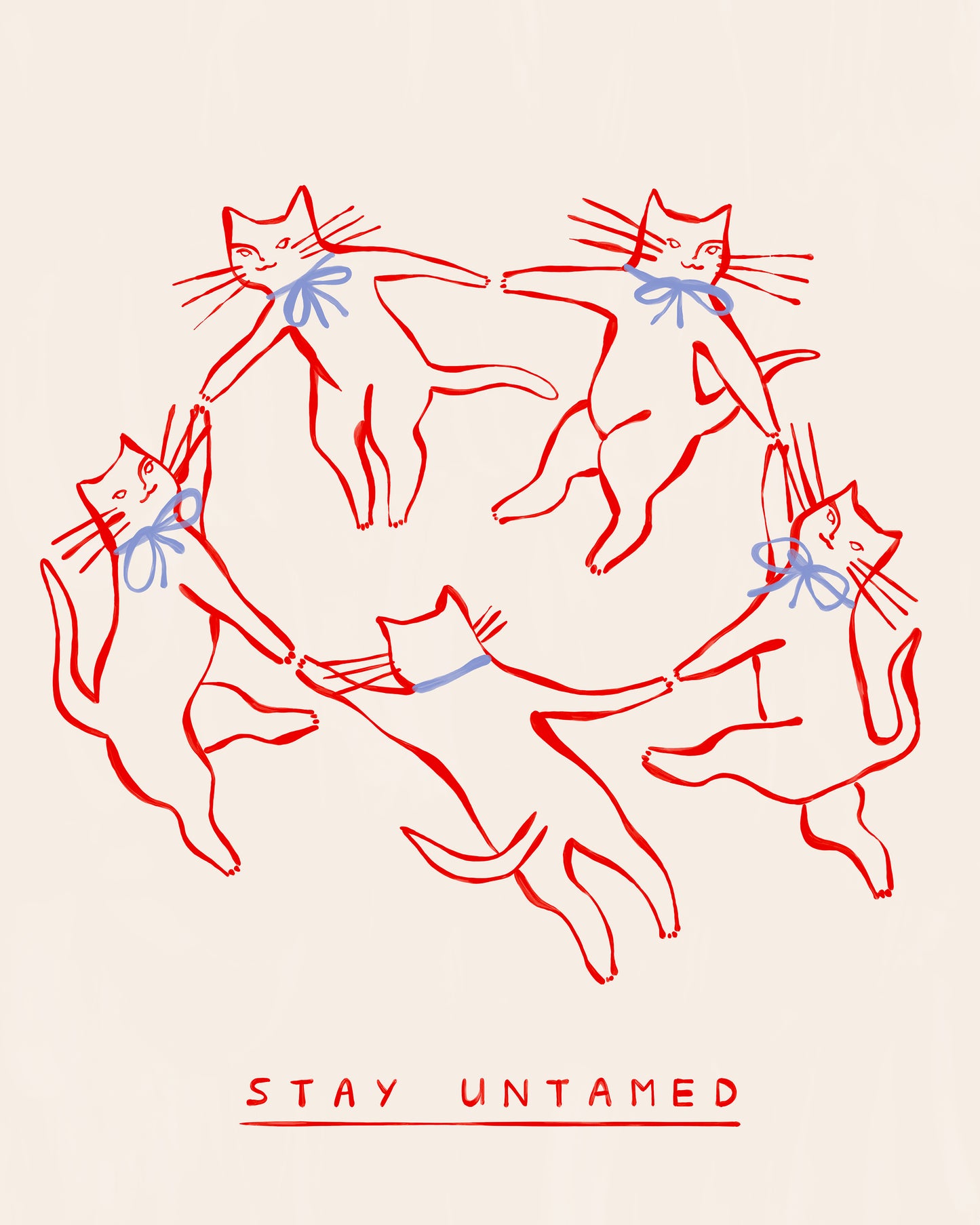 Stay Untamed - Red