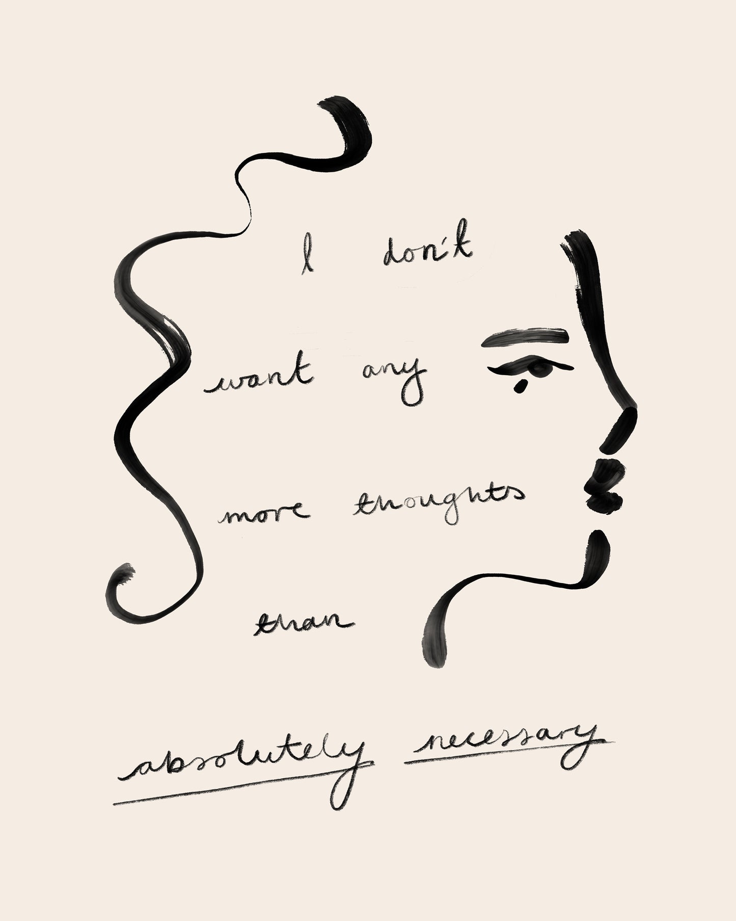 Absolutely Necessary Art Print