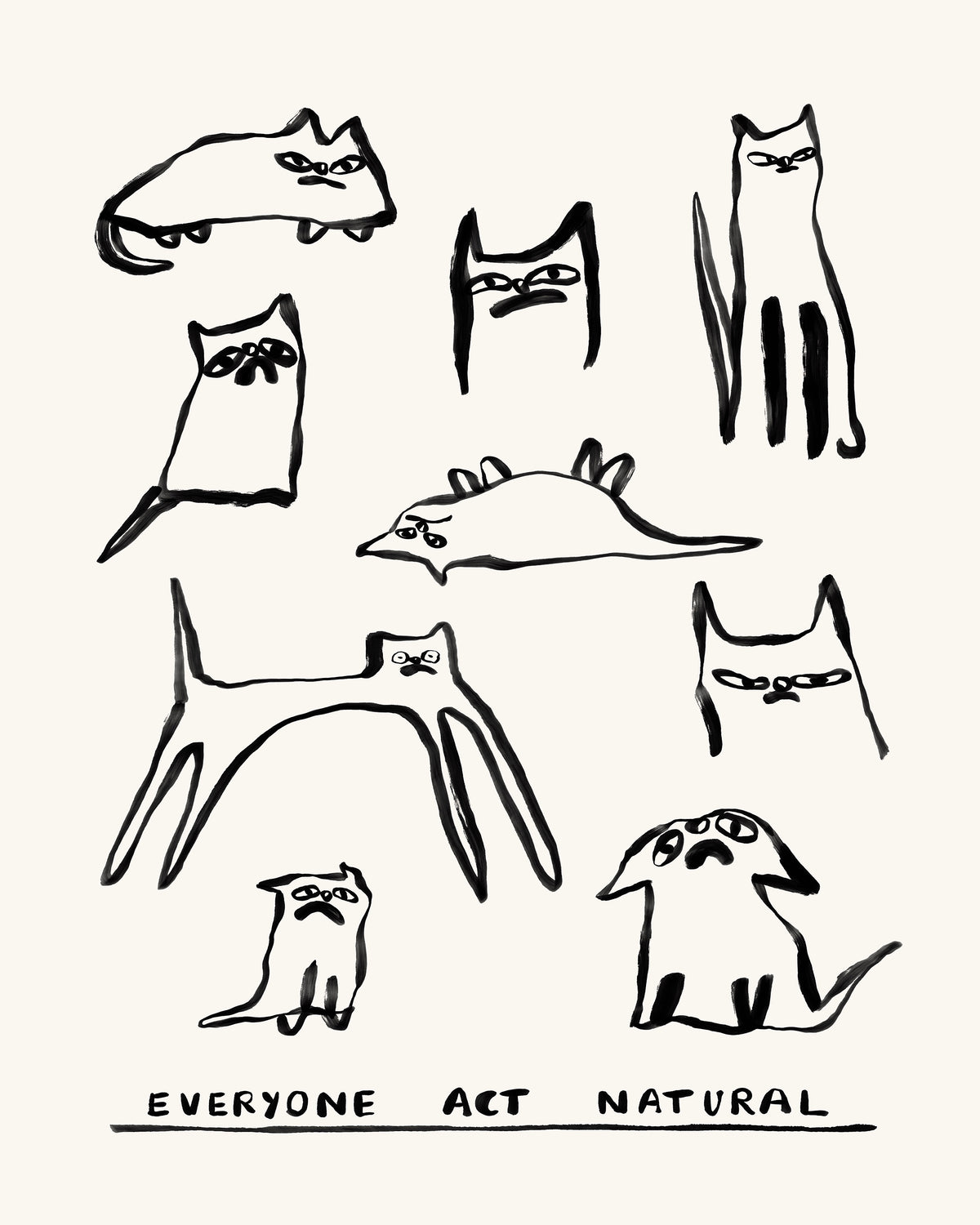 Act Natural  Art Print