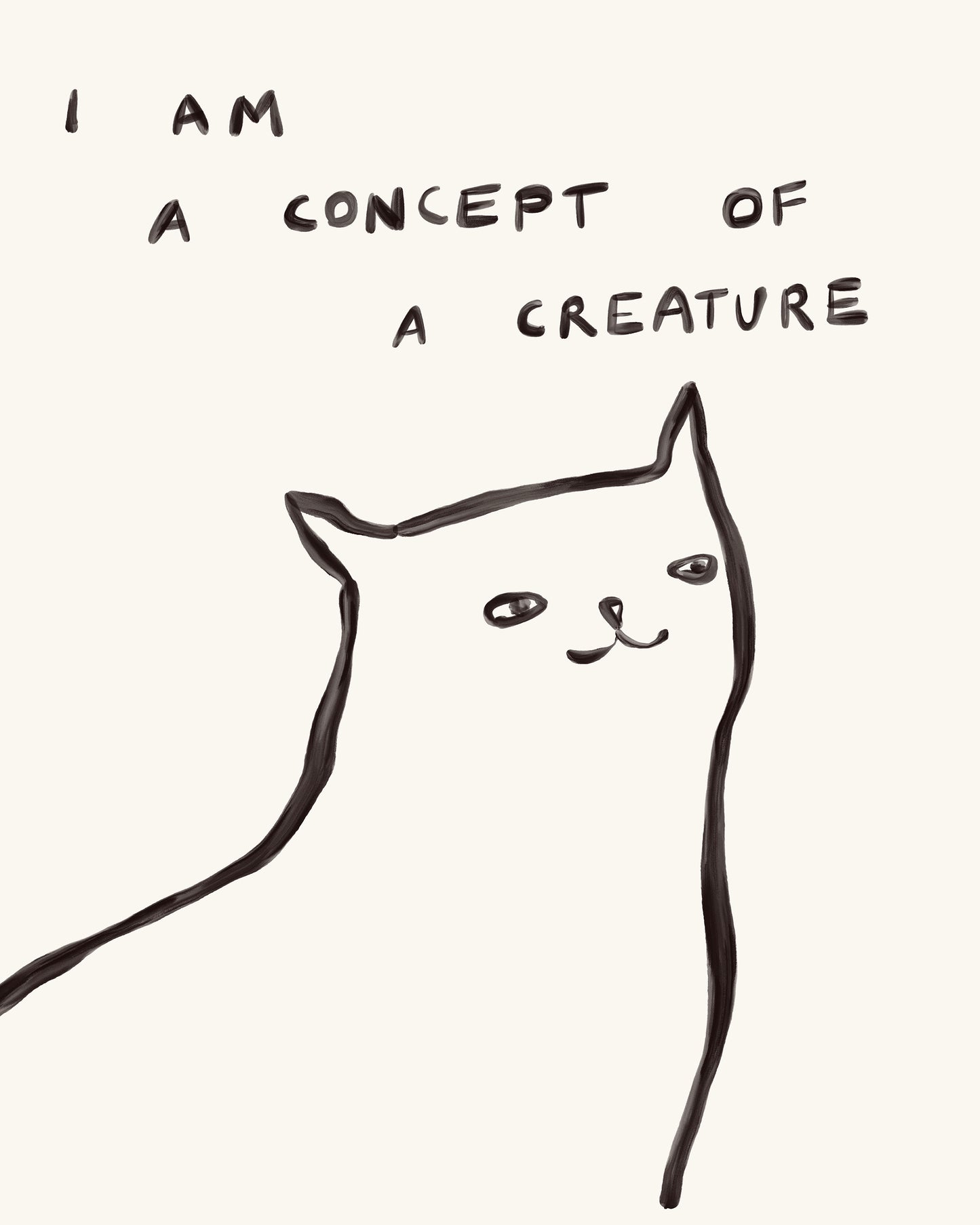 Concept of a Creature Art Print