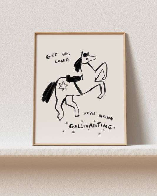 Gallivanting Art Print