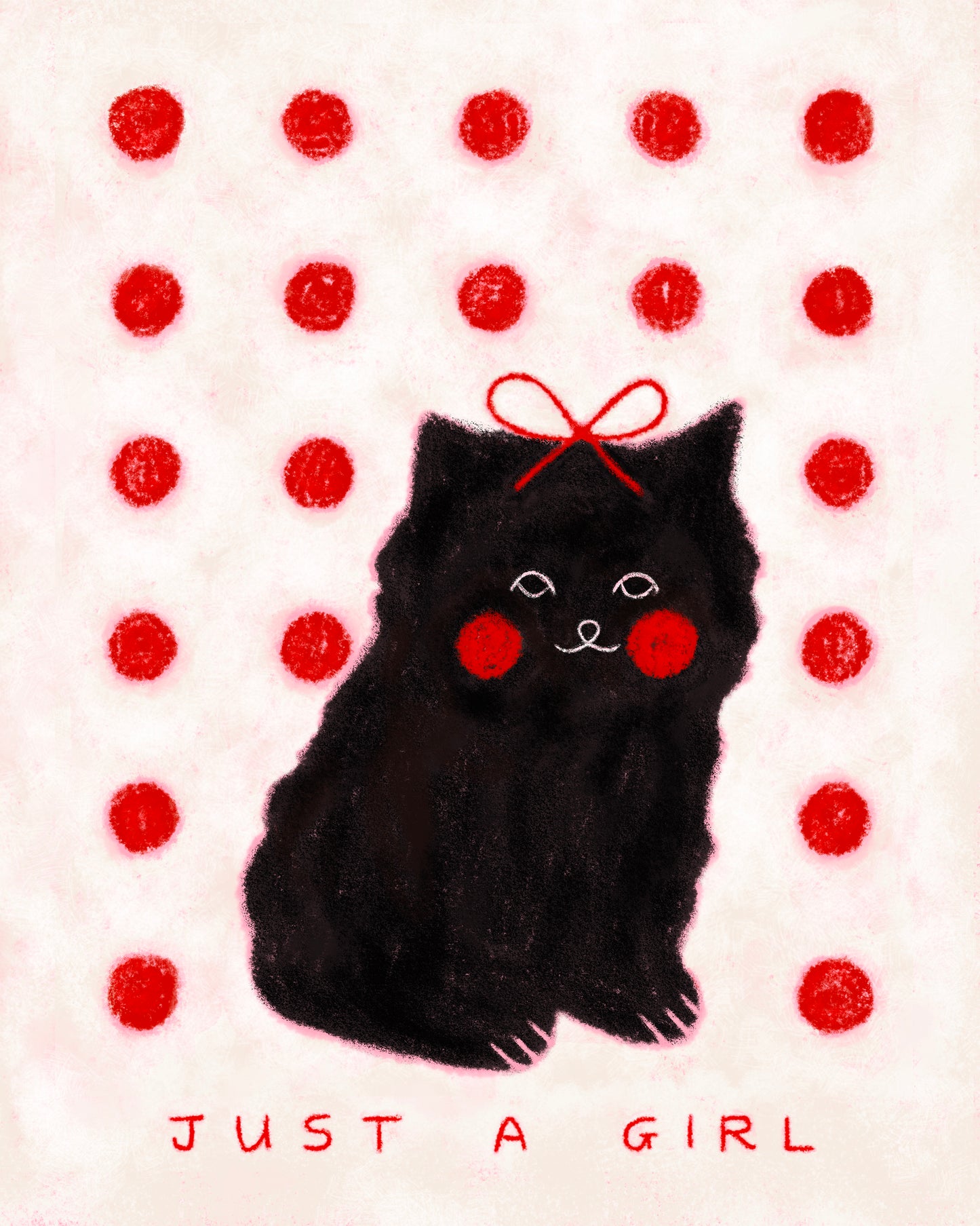 Just A Girl Art Print
