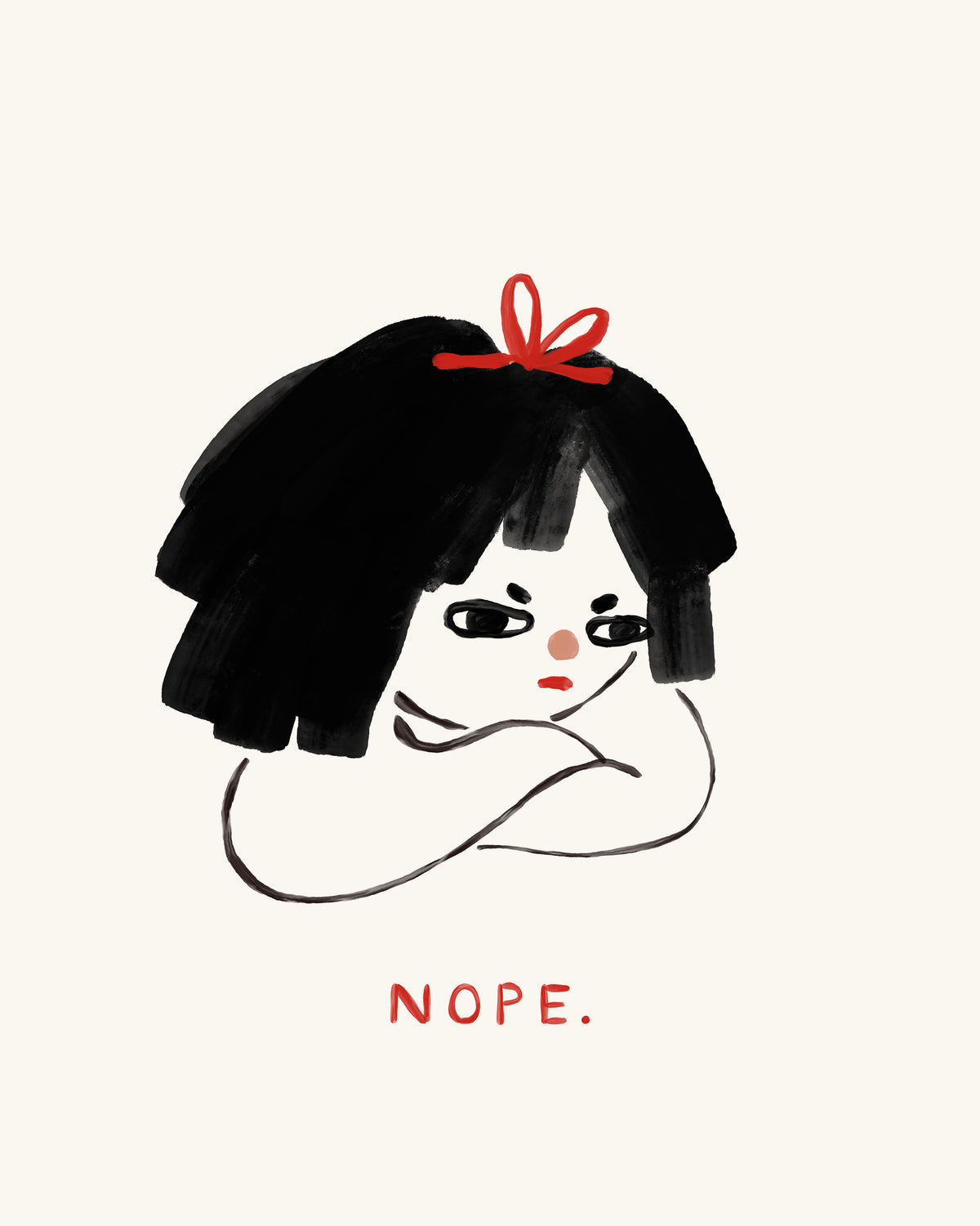 Nope Draw Nope. Art Print – Kit Agar