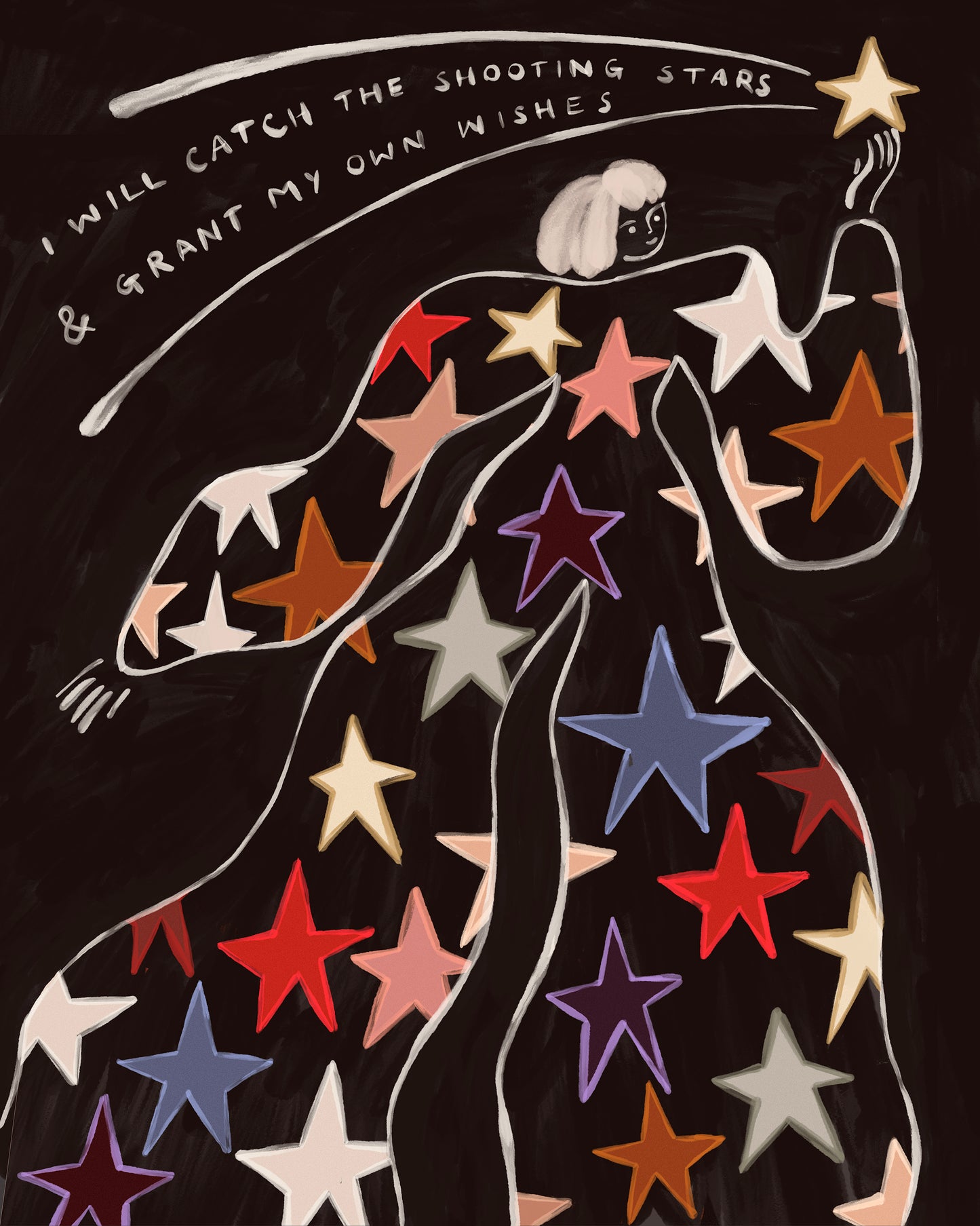 Shooting Stars Art Print