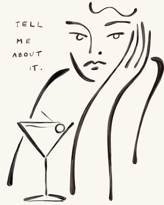 Tell Me About It Art Print