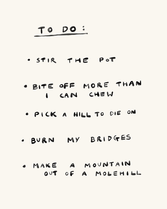 TO DO: No.1 Art Print